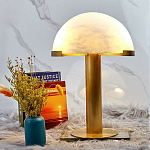 Настольная лампа c абажуром в форме купола из натурального камня  Heavenly Harmony варинант исполнения - 3 | Loft Concept в Саратове