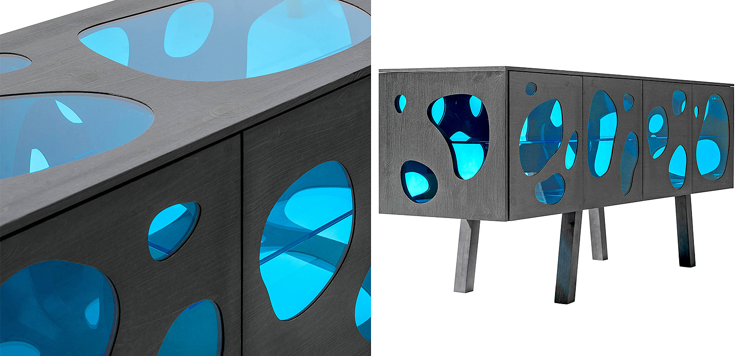 Комод Campana Brothers Sideboard Aquario Prototype Glass and Wood by BD Комод Campana Brothers Sideboard Aquario Prototype Glass and Wood by BD - Loft-Concept в Саратове