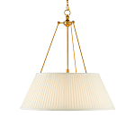 Подвесной светильник светодиодный с фактурным тканевым конусообразным абажуром White Fabric Lampshade варинант исполнения - 1 | Loft Concept в Саратове