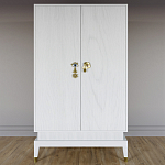 Платяной шкаф Elsa Dreams White с 2-мя фасадами варинант исполнения - 5 | Loft Concept в Саратове