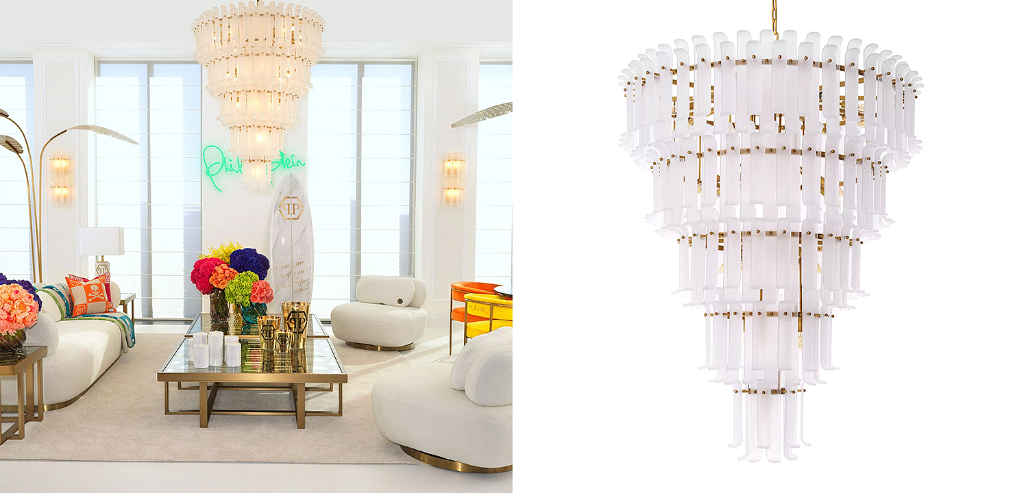 Люстра Philipp Plein Chandelier Rodeo Drive XXL Белая Люстра Philipp Plein Chandelier Rodeo Drive XXL Белая - Loft-Concept в Саратове