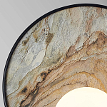 Бра круглое с каменным диском в металлической раме Sandstone Painting варинант исполнения - 2 | Loft Concept в Саратове