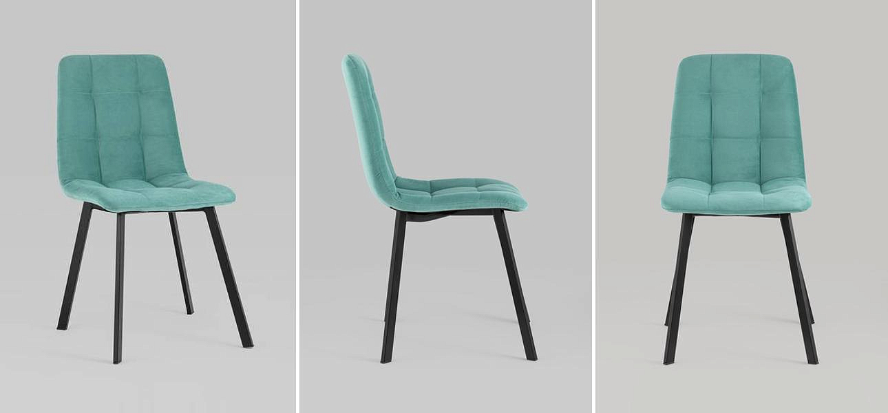 Стул NANCY S Chair Мятный Велюр Стул NANCY S Chair Мятный Велюр - Loft-Concept в Саратове