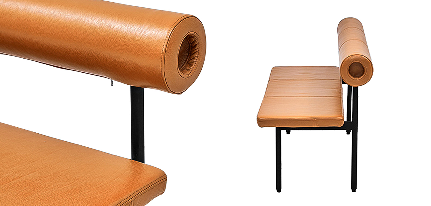 Диван-скамья с обивкой из натуральной кожи Timms Leather Sofa Bench Диван-скамья с обивкой из натуральной кожи Timms Leather Sofa Bench - Loft-Concept в Саратове
