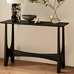 Консоль деревянная чёрная Black Tanner варинант исполнения - 4 | Loft Concept в Саратове