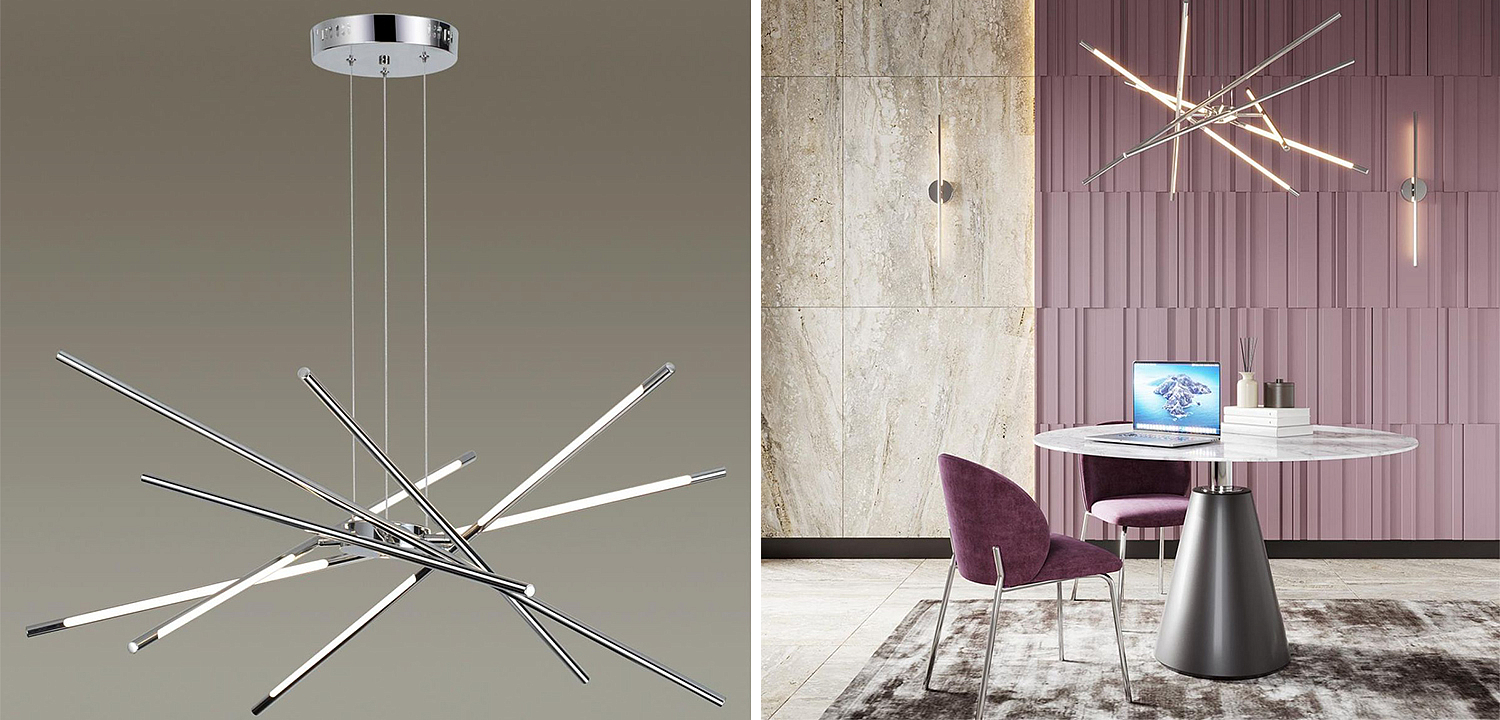 Люстра Trumpet Tube Chrome Chandelier Люстра Trumpet Tube Chrome Chandelier - Loft-Concept в Саратове