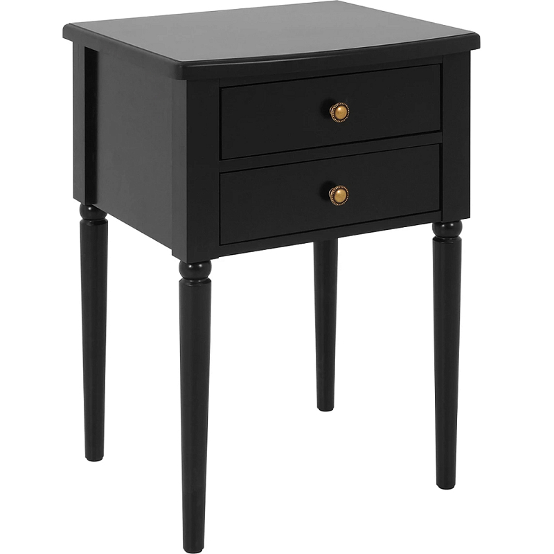 Прикроватная тумба Вlues Black Черный в Саратове | Loft Concept 