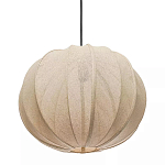 Подвесной светильник с бежевым тканевым абажуром Modern Textured Table Lamp варинант исполнения - 2 | Loft Concept в Саратове