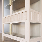 Витрина Primo со стеклянными фасадами и 2 ящиками Светлый дуб варинант исполнения - 5 | Loft Concept в Саратове