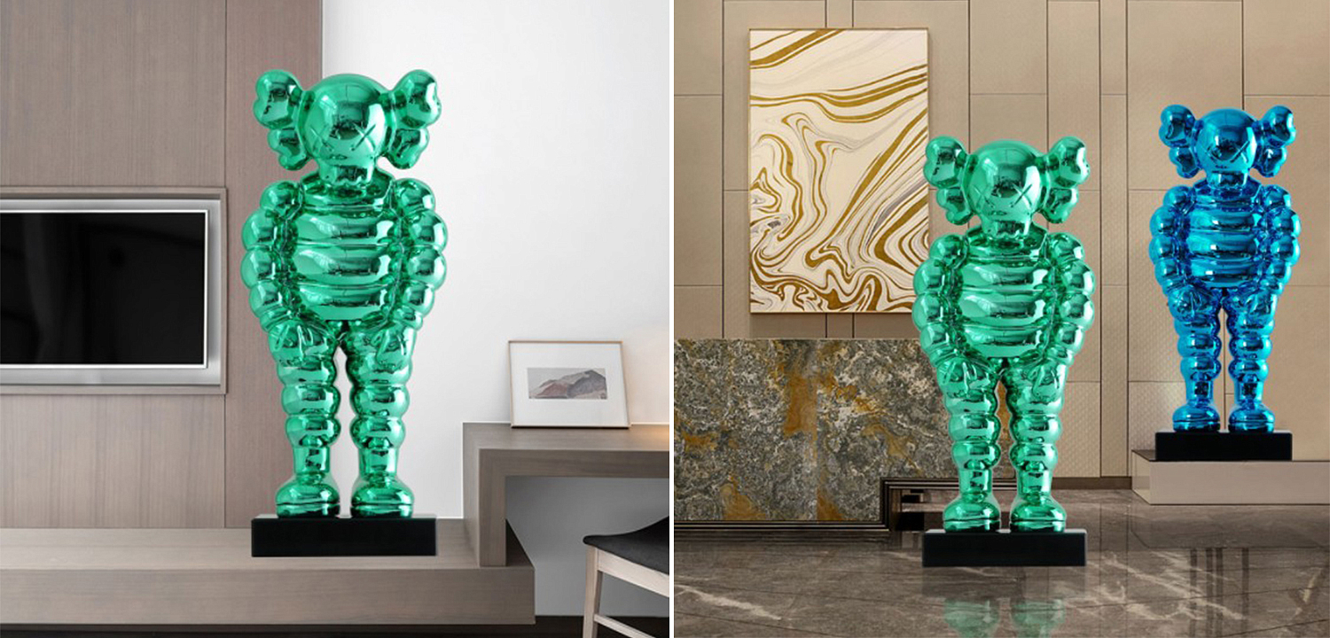 Статуэтка KAWS Bowed Down Green on stand Статуэтка KAWS Bowed Down Green on stand - Loft-Concept в Саратове