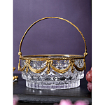 Корзиночка из прозрачного стекла с бронзовой ручкой Eden Garden варинант исполнения - 4 | Loft Concept в Саратове