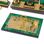 Настольный письменный набор из малахита с декором в виде лошади Leader Organizer варинант исполнения - 3 | Loft Concept в Саратове