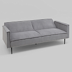 Диван современный вельветовый прямой Worcester Серый варинант исполнения - 4 | Loft Concept в Саратове