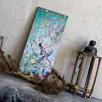 Постер на холсте в стиле шинуазри с изображением сада Chinoiserie Imperial Garden Peacocks on a Tree варинант исполнения - 2 | Loft Concept в Саратове