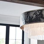 Люстра круглая с подвесками из текстурированного стекла молочного цвета Hinkley варинант исполнения - 7 | Loft Concept в Саратове