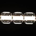 Люстра линейная с 6-ю прозрачными стеклянными плафонами округлой формы HANDLE GRAPE варинант исполнения - 5 | Loft Concept в Саратове