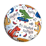Пуф детский круглый с принтом Dinosaurs CHILDHOOD варинант исполнения - 3 | Loft Concept в Саратове