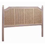 Изголовье кровати коричневое с обивкой из ротанга Olivia Headboard варинант исполнения - 1 | Loft Concept в Саратове