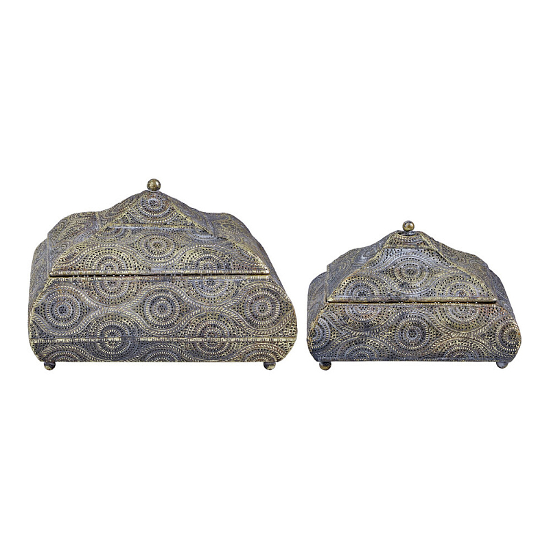 Набор из двух шкатулок с эффектом патинирования Austronesian Caskets  в Саратове | Loft Concept 