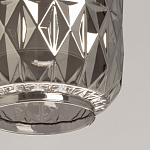 Люстра с тремя плафонами из серого граненого стекла Smoked Prism варинант исполнения - 7 | Loft Concept в Саратове