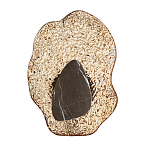 Бра с волнообразным стеклянным плафоном и вставкой из мрамора Liquid Stone варинант исполнения - 6 | Loft Concept в Саратове