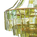 Люстра круглая каскадная Explosion of Green Shades зеленое стекло варинант исполнения - 1 | Loft Concept в Саратове
