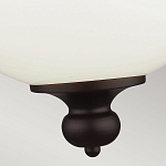 Подвесной светильник с белым стеклянным плафоном в форме шара на цепи Feiss варинант исполнения - 5 | Loft Concept в Саратове