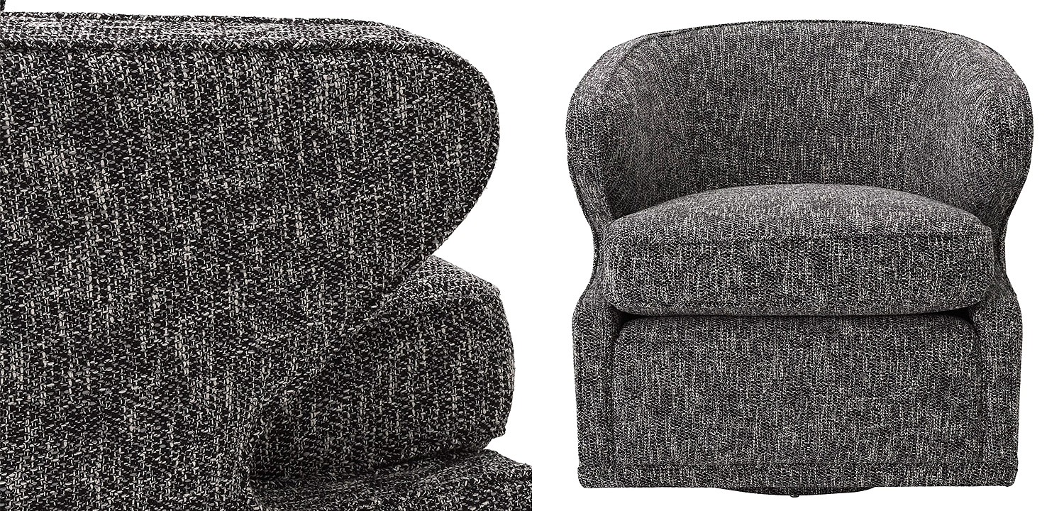 Кресло Eichholtz Swivel Chair Dorset Cambon Black Кресло Eichholtz Swivel Chair Dorset Cambon Black - Loft-Concept в Саратове