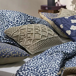 Постельное белье темно-синего цвета с рисунком Blossom Essence Sophie варинант исполнения - 6 | Loft Concept в Саратове