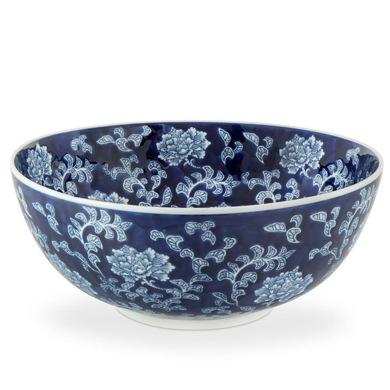 Салатник Bowl Chinoiserie Белый Синий в Саратове | Loft Concept 