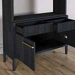 Стеллаж Primo с ящиками Черный дуб  варинант исполнения - 6 | Loft Concept в Саратове