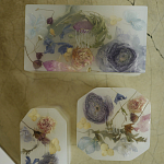 Шкатулка из эпоксидной смолы с цветами белая Epoxy Resin Flowers Box White варинант исполнения - 3 | Loft Concept в Саратове
