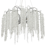 Люстра с хрустальными подвесками Bunch of Crystal Berries Silver Chandelier 8 варинант исполнения - 1 | Loft Concept в Саратове