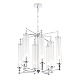 Люстра с 8-ю прозрачными цилиндрическими плафонами Jeanette варинант исполнения - 5 | Loft Concept в Саратове