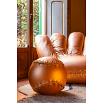 Дизайнерское кожаное кресло в форме руки Poltronova Joe Gold  Armchair варинант исполнения - 5 | Loft Concept в Саратове