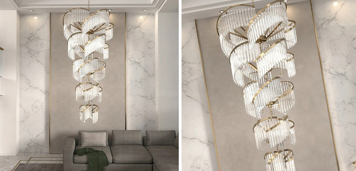 Большая Многоярусная Люстра для Высокого потолка Odeon Large Tiered Chandelier Большая Многоярусная Люстра для Высокого потолка Odeon Large Tiered Chandelier - Loft-Concept в Саратове