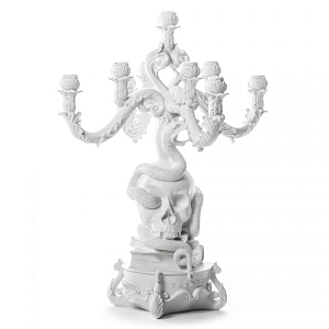 Подсвечник Seletti Giant Burlesque Skull White
