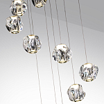 Люстра каскадня с 12-ю прозрачными шарообразными плафонами Bubbles Bocci варинант исполнения - 6 | Loft Concept в Саратове