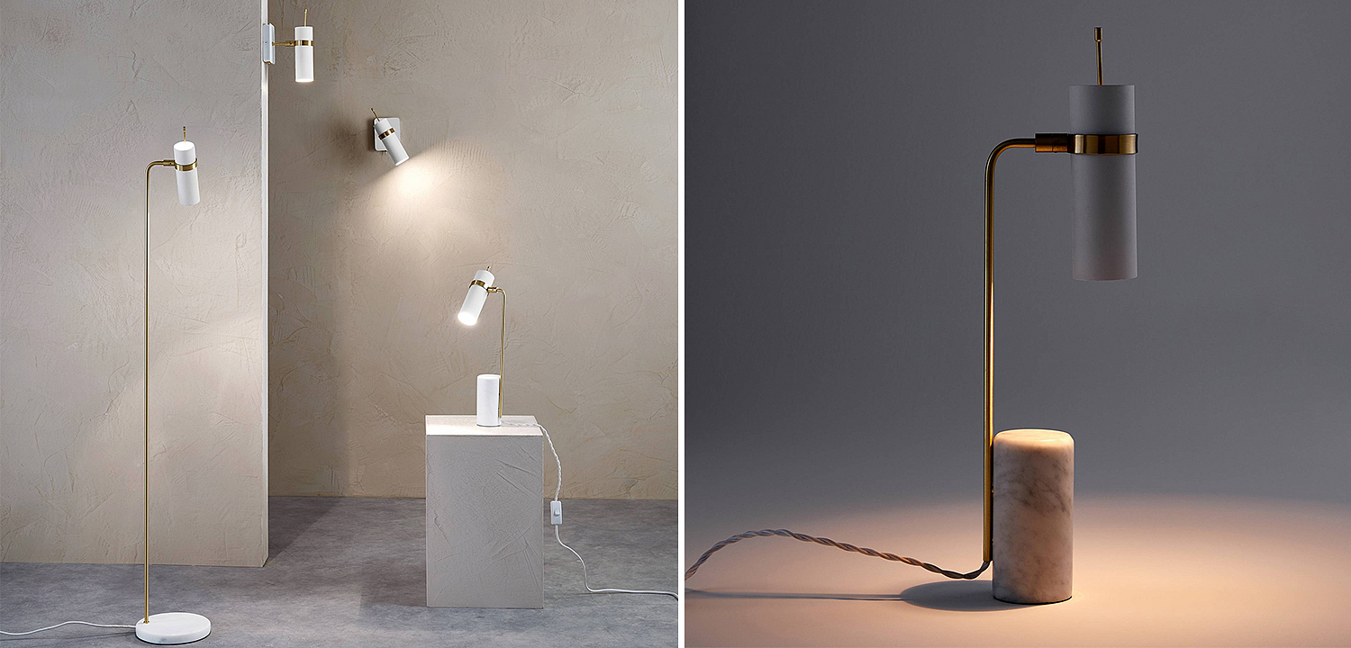 Настольная лампа Detlef Table lamp white marble Настольная лампа Detlef Table lamp white marble - Loft-Concept в Саратове