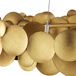 Люстра круглая из многослойных золотых дисков Metal Disc Chandelier варинант исполнения - 3 | Loft Concept в Саратове