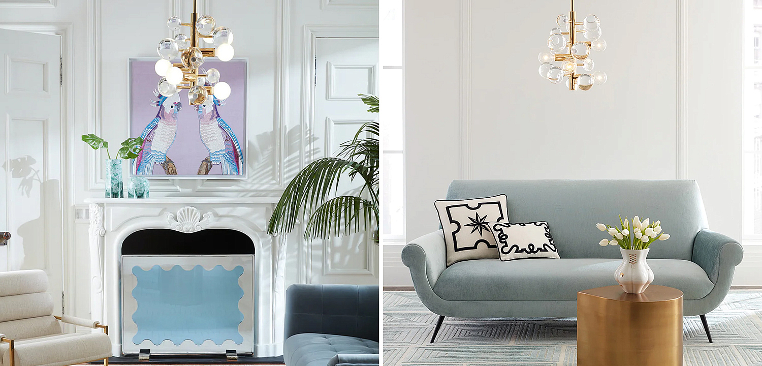 Светильник Jonathan Adler GLOBO FIVE-LIGHT CHANDELIER Clear Светильник Jonathan Adler GLOBO FIVE-LIGHT CHANDELIER Clear - Loft-Concept в Саратове