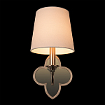 Бра с белым текстильным абажуром и фигурным основанием с зеркальной вставкой Vitorino варинант исполнения - 25 | Loft Concept в Саратове