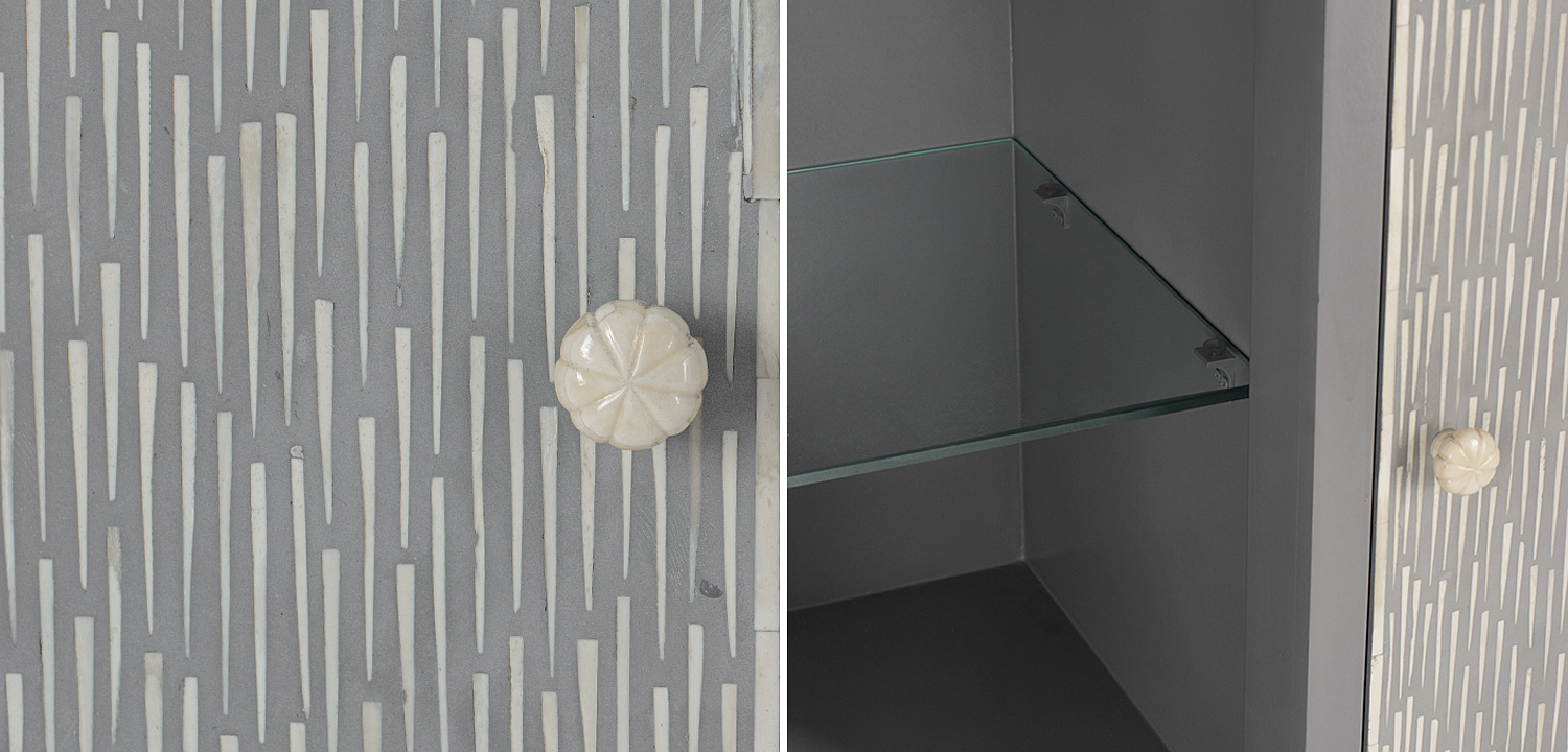 Буфет инкрустированный Inlaid Bone gray Буфет инкрустированный Inlaid Bone gray - Loft-Concept в Саратове