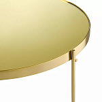 Кофейный столик овальный золотой Modern Mirror Gold Table варинант исполнения - 3 | Loft Concept в Саратове