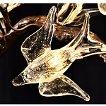 Люстра в виде золотой ветки с цветами и птичками Marvelous Garden варинант исполнения - 11 | Loft Concept в Саратове