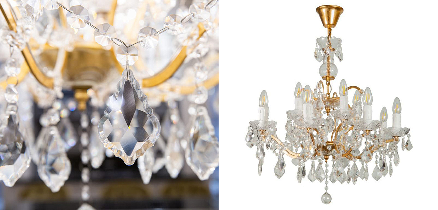 Люстра 19th c. Rococo IRON & CLEAR CRYSTAL GOLD Chandelier Люстра 19th c. Rococo IRON & CLEAR CRYSTAL GOLD Chandelier - Loft-Concept в Саратове