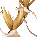 Люстра с плафонами в виде цветов Golden Bird of Paradise варинант исполнения - 1 | Loft Concept в Саратове