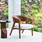 Приставной столик из массива дерева Walnut варинант исполнения - 10 | Loft Concept в Саратове