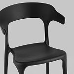 Черный стул из прочного PP-пластика JORIS варинант исполнения - 6 | Loft Concept в Саратове