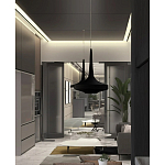 Подвесной вязаный черный светильник «Лампа Марракеша» варинант исполнения - 4 | Loft Concept в Саратове